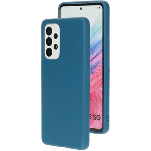 Mobiparts Samsung Galaxy A53 Siliconen Hoesje Backcover - Blueberry Blue