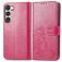 Mobigear Clover Samsung Galaxy A54 Hoesje Bookcase Portemonnee - Magenta
