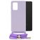 Mobilize Lanyard Gelly Samsung Galaxy A33 Flexibel TPU Hoesje met koord - Pastel Purple