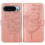 Mobigear Butterfly Google Pixel 9 Hoesje Bookcase Portemonnee - Roségoud