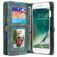 CaseMe 008 iPhone 7 Plus Hoesje Uitneembare 2in1 Bookcase Portemonnee - Groen