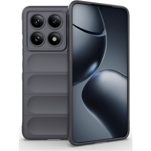 Mobigear Bumpy Xiaomi 14T Pro Hoesje Flexibel TPU Backcover - Grijs