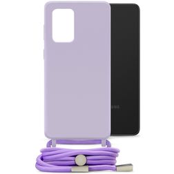 Mobilize Lanyard Gelly Samsung Galaxy A33 Flexibel TPU Hoesje met koord - Pastel Purple