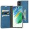 Mobiparts Classic Wallet Samsung Galaxy S21 FE Hoesje Bookcase Portemonnee - Steel Blue