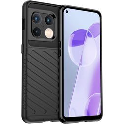 Mobigear Groove OnePlus 10 Pro Hoesje Flexibel TPU Backcover - Zwart