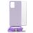 Mobilize Lanyard Gelly Samsung Galaxy A32 5G Flexibel TPU Hoesje met koord - Pastel Purple