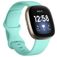 Mobigear Sport Dual Siliconen Fitbit Versa 3 Bandje Druksluiting - Turquoise