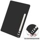Mobigear Tri-Fold Gel Samsung Galaxy Tab S9 FE Plus Hoes Bookcase + Stylus Houder - Zwart