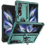 Mobigear Armor Ring Samsung Galaxy Z Fold 4 Hoesje Hardcase Backcover Shockproof met Ringhouder - Groen