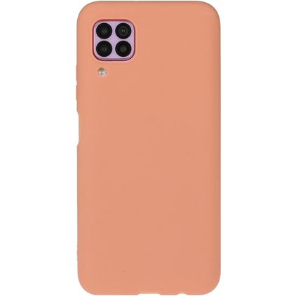 Mobigear Colors Huawei P40 Lite Hoesje Flexibel TPU Backcover - Oranje