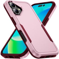 Mobigear Heavy Armor iPhone 16 Hoesje Hardcase Backcover Shockproof - Roze