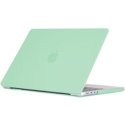 Mobigear Cream Matte MacBook Pro 14 Inch (2021-2026) Hoes Hardshell Laptopcover MacBook Case - Groen - Model A2442 / A2779 / A2918 / A2992 / A3401 / A3112 / A3434 / A3427 / A3426