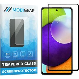 Mobigear Premium Samsung Galaxy A52 Glazen Screenprotector - Case Friendly - Zwart Mobigear Premium Samsung Galaxy A52 Glazen Screenprotector - Case Friendly - Zwart