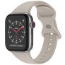 Mobigear Sport Dual Siliconen Apple Watch Bandje Druksluiting - 49/46/45/44 mm - Taupe