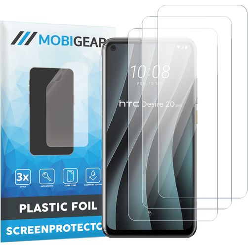 Mobigear HTC Desire 20 Pro Screenprotector Folie - Case Friendly (3-Pack)