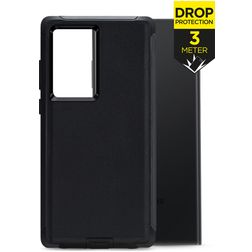 Mobilize Defender Samsung Galaxy S23 Ultra Hoesje Hardcase Backcover Shockproof - Zwart