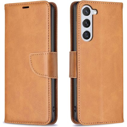 Mobigear Excellent Samsung Galaxy S25 Hoesje Bookcase Portemonnee - Cognac