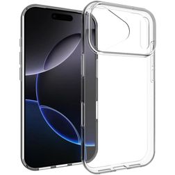 Mobigear Basics Doorzichtig iPhone 17 Pro Max Hoesje Flexibel TPU Backcover - Transparant