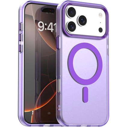 Mobigear Shockproof iPhone 18 Pro Max MagSafe Hoesje Hardcase Backcover - Paars
