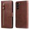 Mobigear Zipper Samsung Galaxy S23 Hoesje Bookcase Portemonnee - Bruin
