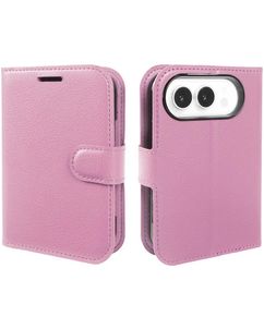 Mobigear Classic iPhone Duo Hoesje Bookcase Portemonnee - Roze