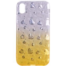Mobigear Design iPhone XS Max Hoesje Flexibel TPU Backcover - Hearts