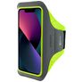 Mobiparts Comfort Fit Telefoonhouder Hardlopen iPhone 13 Pro Sport Hoesje Neopreen Sportarmband - Neon Green