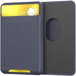 Mobigear Pocket Siliconen Pasjeshouder - 2 Pasjes - MagSafe Compatible - Blauw