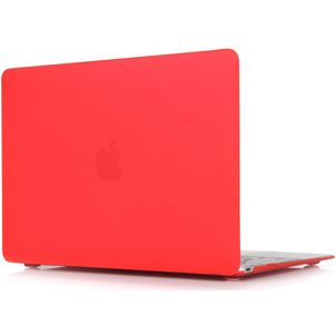 Mobigear Matte MacBook 12 Inch (2015-2017) Hoes Hardshell Laptopcover MacBook Case - Rood - Model A1534