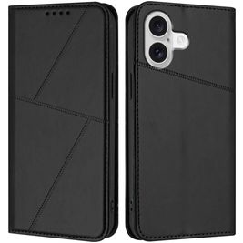 Mobigear Frosted Flip iPhone 17 Hoesje Bookcase Portemonnee - Zwart