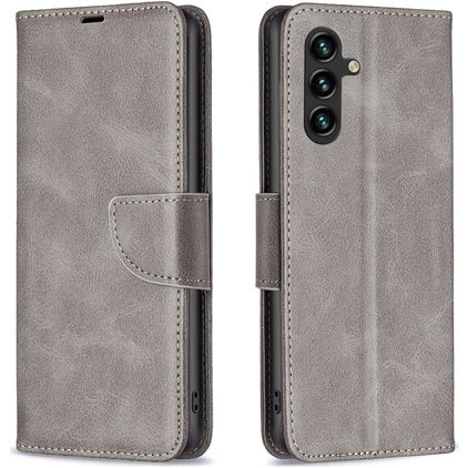 Mobigear Excellent Samsung Galaxy A56 Hoesje Bookcase Portemonnee - Grijs