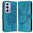 Mobigear Butterfly OPPO Reno 12 Pro Hoesje Bookcase Portemonnee - Blauw
