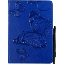 Mobigear Butterfly iPad Air 3 (2019) Hoes Bookcase + Stylus Houder - Blauw
