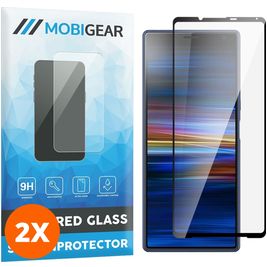 Mobigear Premium Sony Xperia 10 IV Glazen Screenprotector - Case Friendly - Zwart (2-Pack)