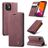 Caseme 013 iPhone 12 Mini Hoesje Bookcase Portemonnee - Rood