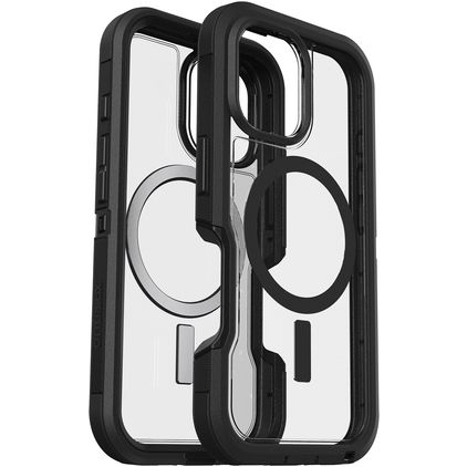 Otterbox Defender iPhone 16 MagSafe Hoesje Hardcase Backcover Shockproof - Transparant / Zwart