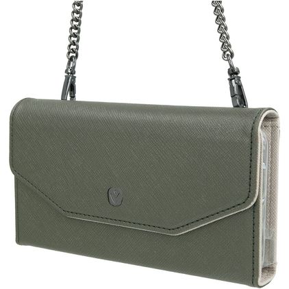 Valenta iPhone 11 Pro Max Hoesje Echt Leer Uitneembare 2in1 Clutch - Green Mode