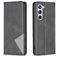 Mobigear Rhombus Slim Samsung Galaxy S25 Hoesje Bookcase - Zwart
