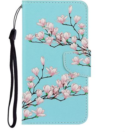 Mobigear Design Xiaomi Redmi 9C Hoesje Bookcase Portemonnee - Bloesem