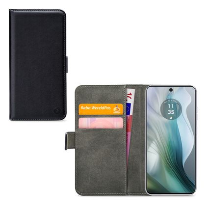 Mobilize Classic Gelly Wallet Motorola Moto E14 Hoesje Bookcase Portemonnee - Zwart