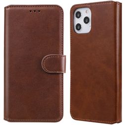 Mobigear Wallet iPhone 12 Pro Max Hoesje Bookcase Portemonnee - Bruin