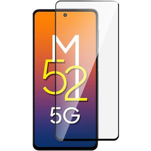 Mobigear Premium Samsung Galaxy M52 Glazen Screenprotector - Case Friendly - Zwart