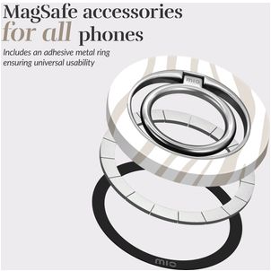MIO Holder MagSafe Telefoon Ring - Sandy Zebra Universeel