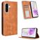Mobigear Sensation Samsung Galaxy A56 Hoesje Bookcase Portemonnee - Bruin
