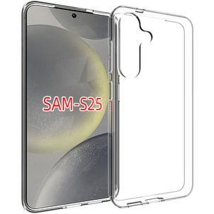 Mobigear Basics Doorzichtig Samsung Galaxy S25 Hoesje Flexibel TPU Backcover - Transparant