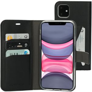 Mobiparts Classic Wallet iPhone 11 Hoesje Bookcase Portemonnee - Zwart