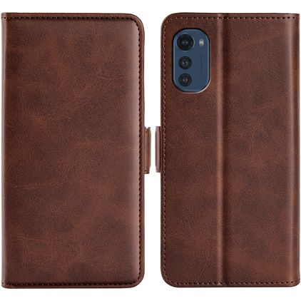 Mobigear Slim Magnet Motorola Moto E32 Hoesje Bookcase Portemonnee - Bruin