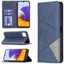 Mobigear Rhombus Slim Samsung Galaxy A22 5G Hoesje Bookcase - Blauw