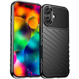 Mobigear Groove iPhone 17 Hoesje Flexibel TPU Backcover - Zwart