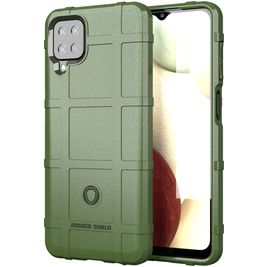 Mobigear Rugged Shield Samsung Galaxy M12 Hoesje Flexibel TPU Backcover Shockproof - Groen